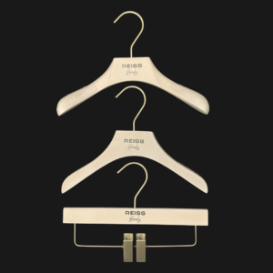 White Wash Kids Wooden Hanger